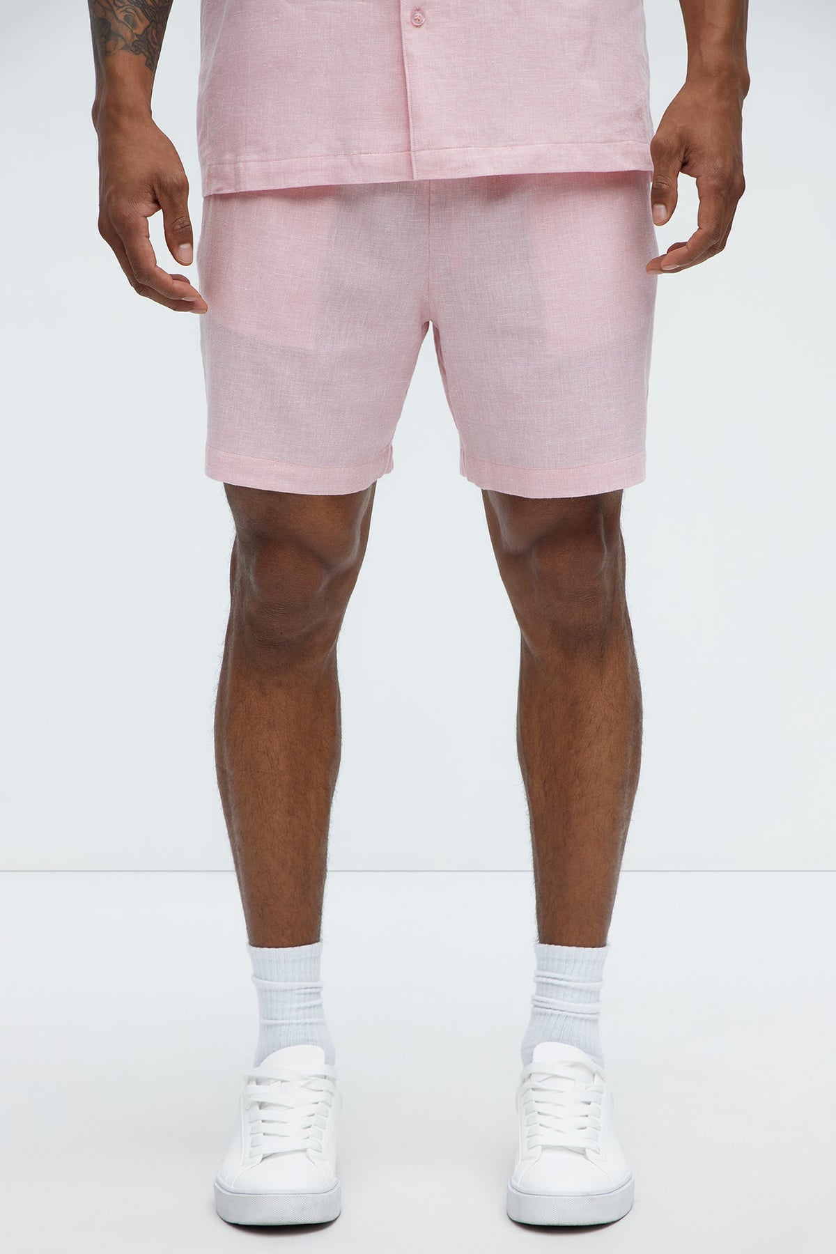 Bahamas Linen Shorts - Pink image 1