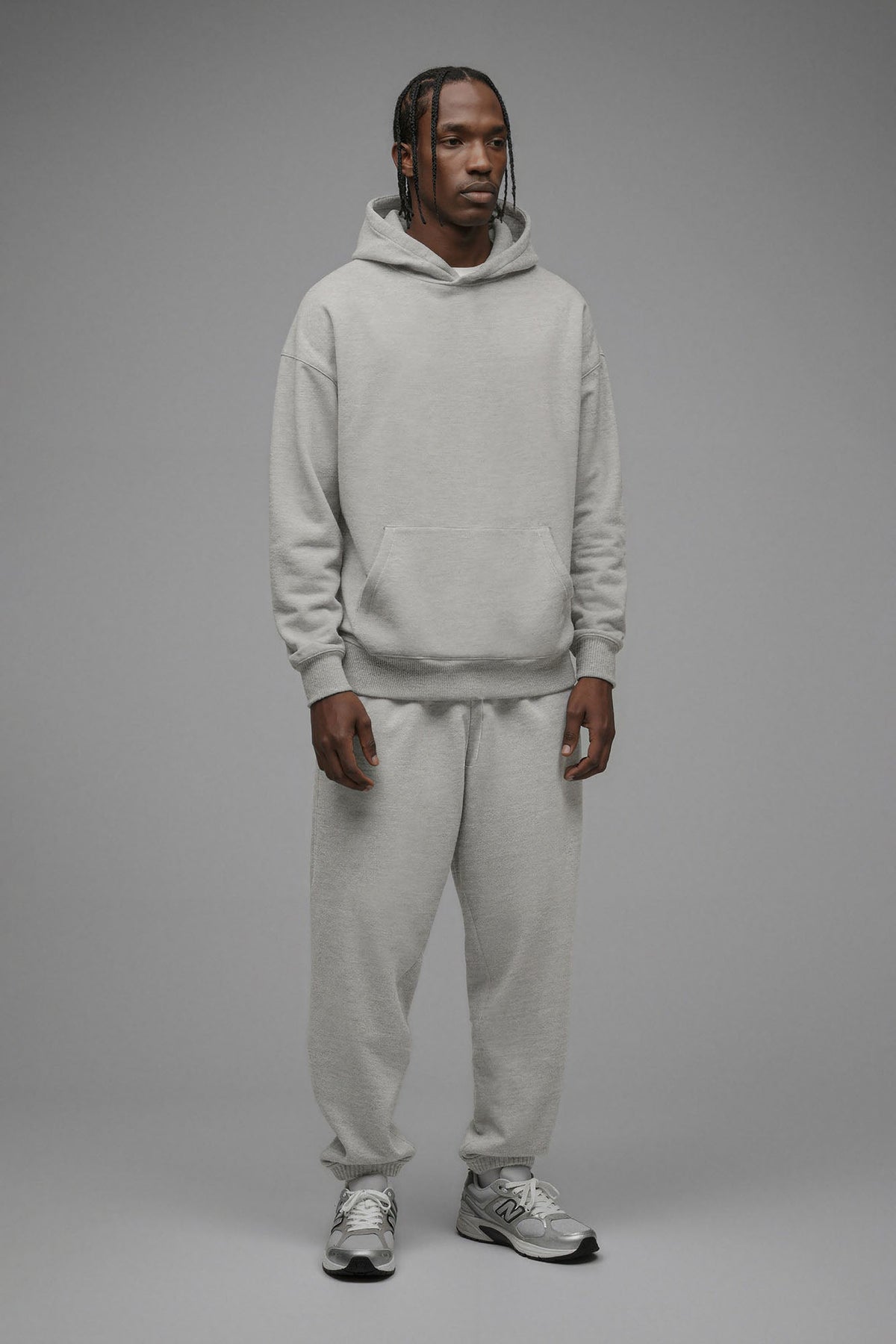 410 Relaxed Jogger - Heather Grey image 1