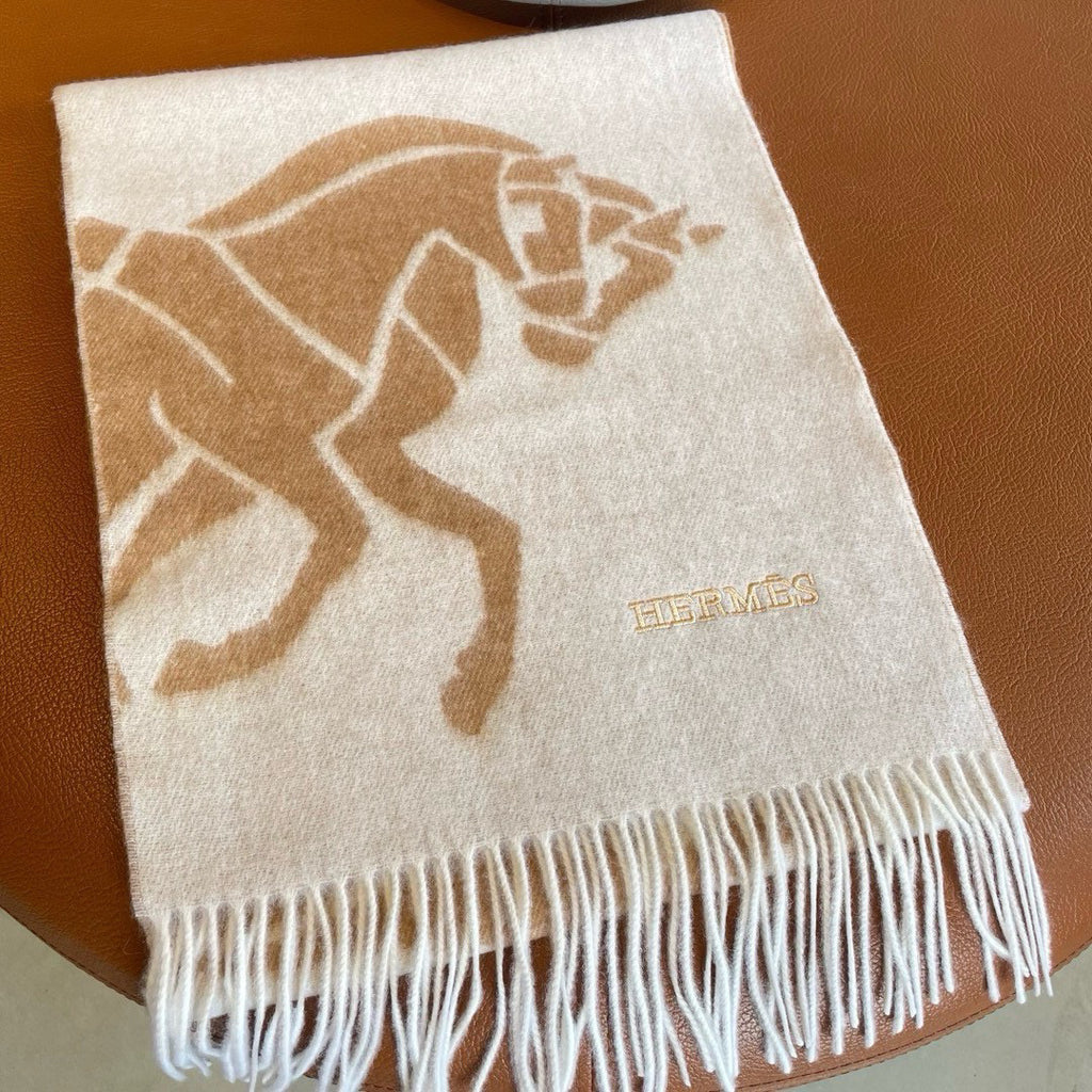 Hermes Jacquard Embroidered Scarf - 973237584 - Photo 1