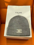 Celine Embroidered Logo Detail Beanie - 1149273033 - Photo 1