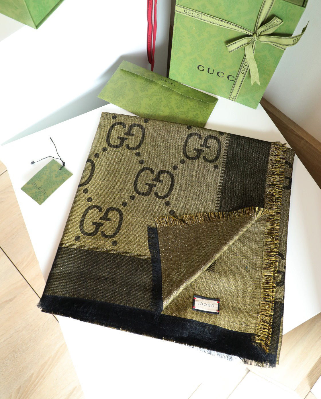 Gucci Square Scarf - 965874368 - Photo 1