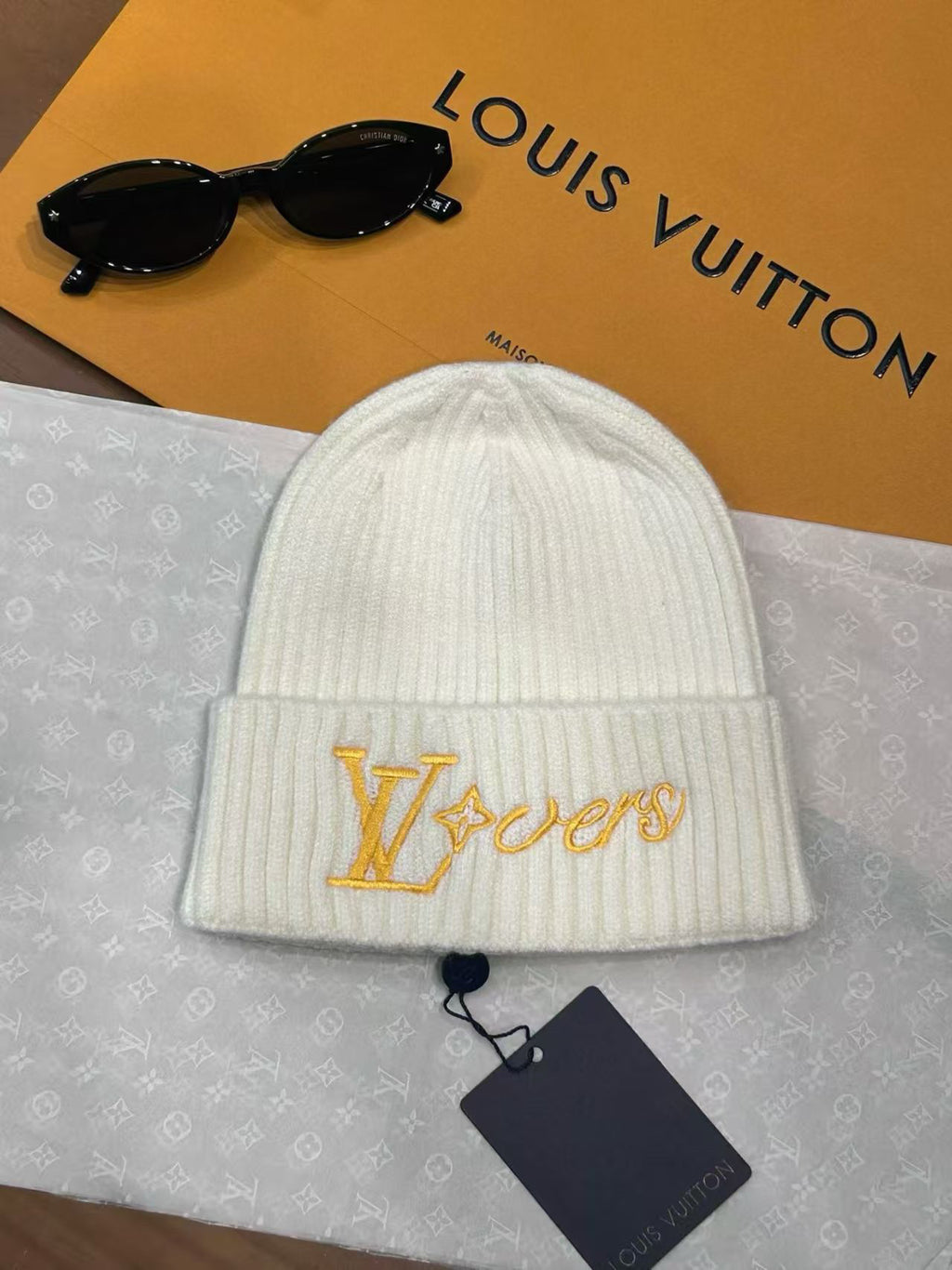 Louis Vuitton Embroidered Knit Beanie - 1149273398 - Photo 1