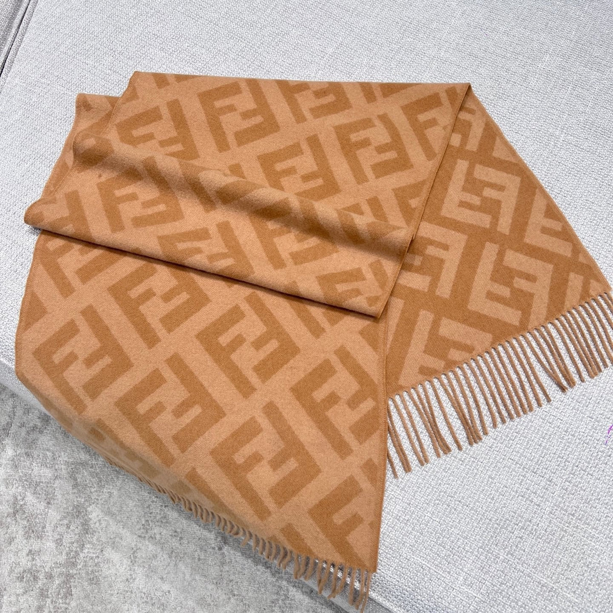 Fendi Jacquard Logo Detail Scarf - 1245377068 - Photo 1