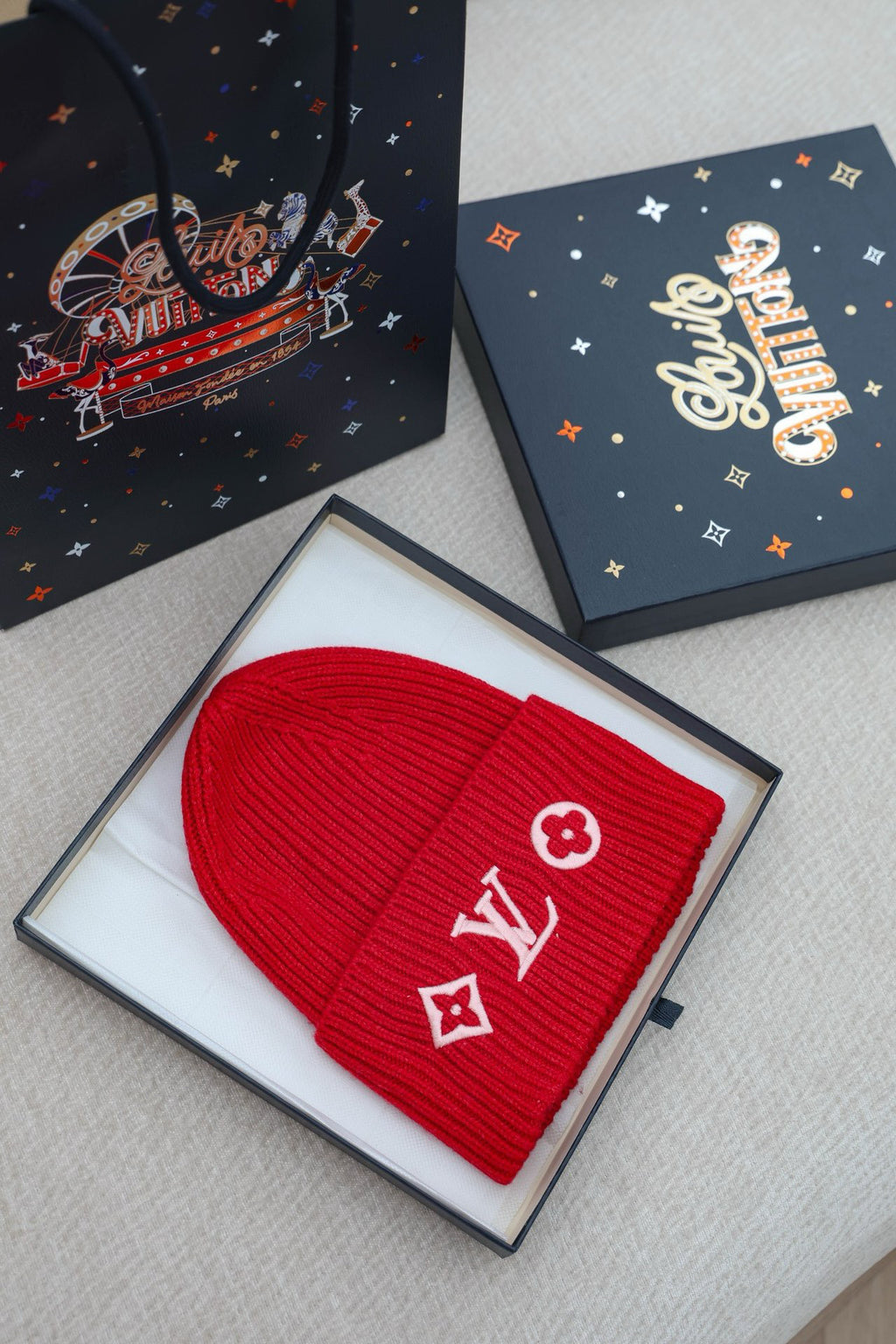 Louis Vuitton Embroidered Logo Detail Beanie - 1141776986 - Photo 1