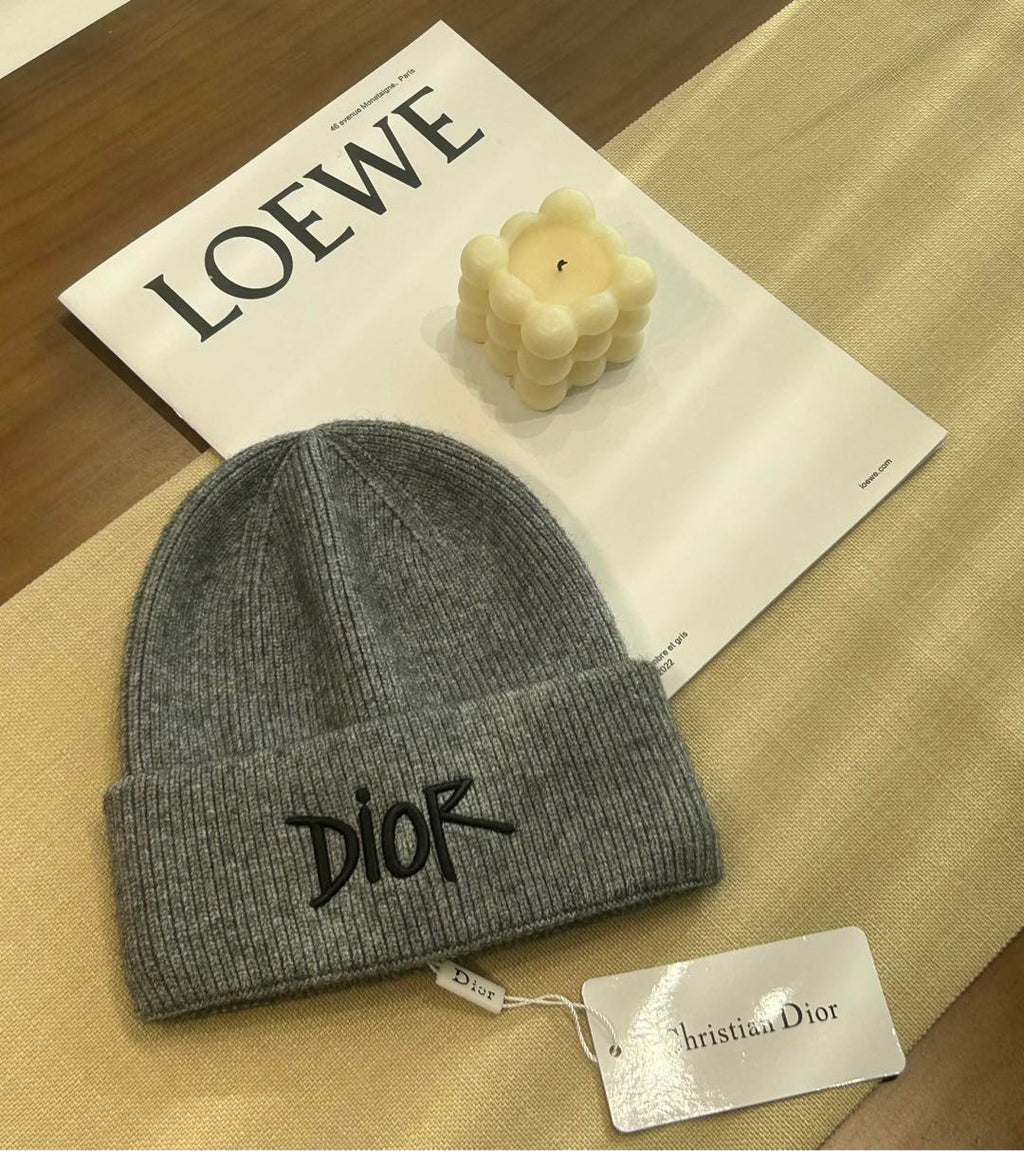 Dior Embroidered Logo Detail Beanie - 983835807 - Photo 1