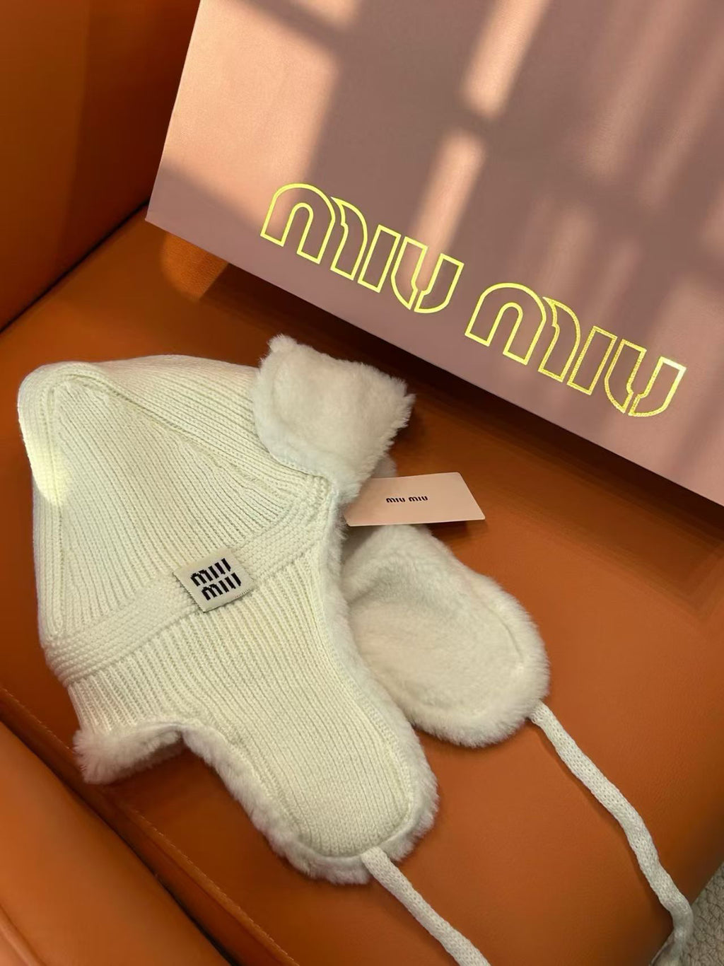 Miu Miu Knit Earflap Hat - 1149273008 - Photo 1