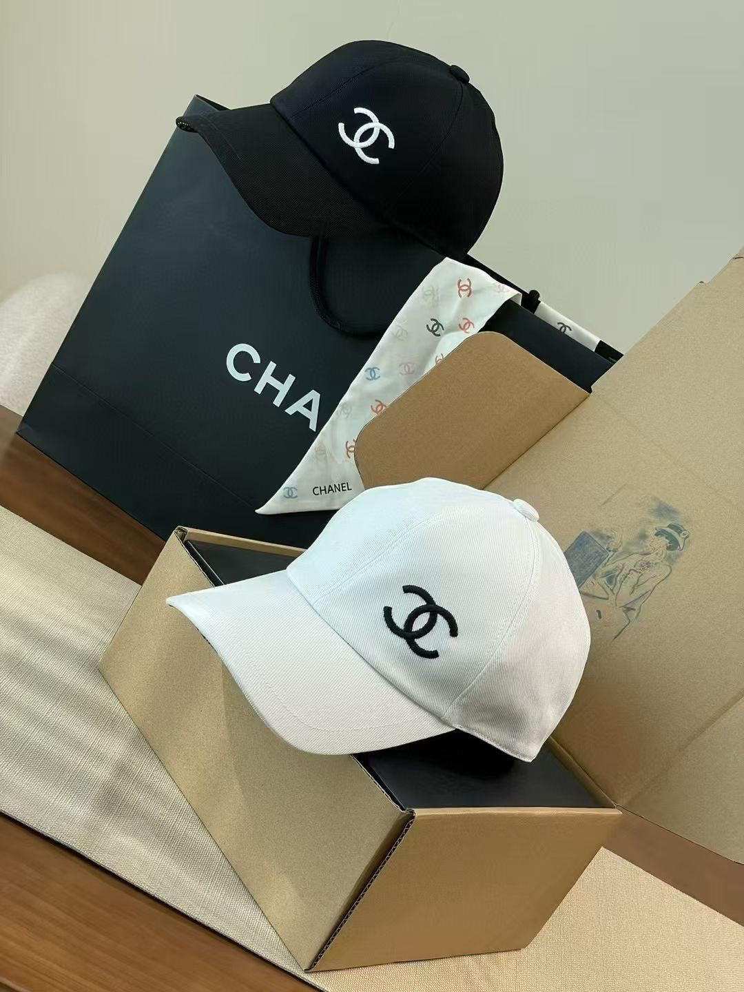 Chanel Logo Detail Baseball Cap - 1054042461 - Photo 1