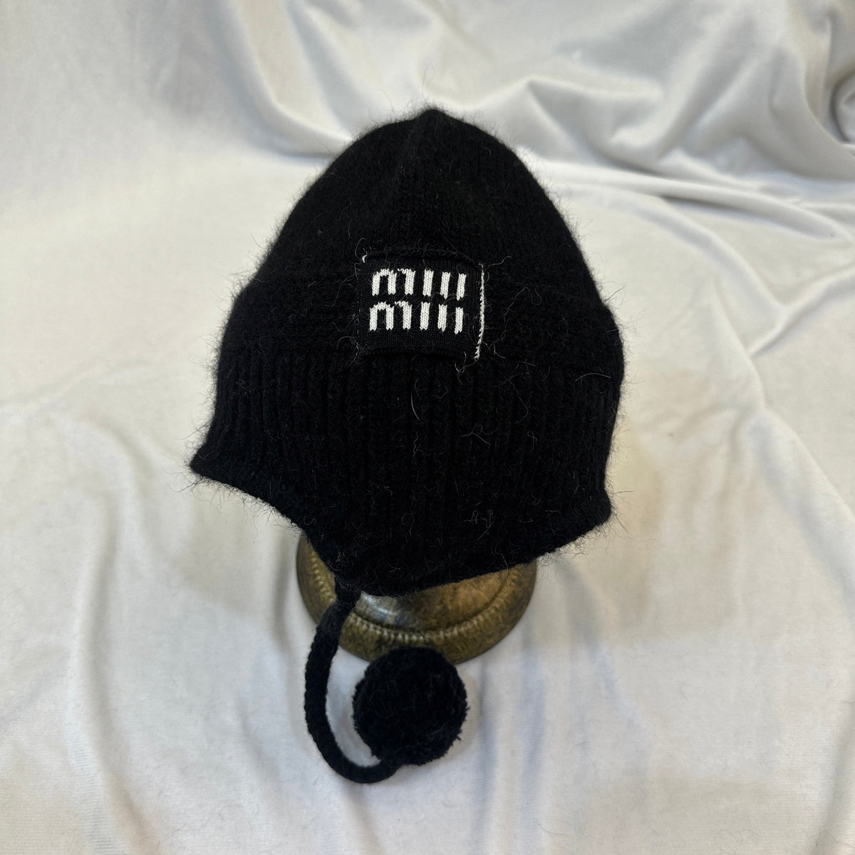 Miu Miu Knit Pom-Pom Bucket Hat - 1141791829 - Photo 1