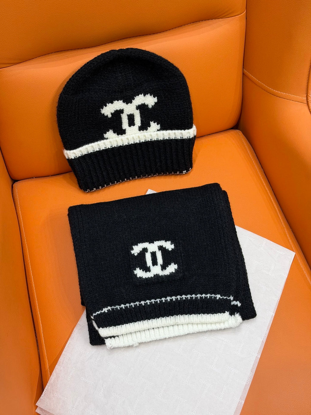 Chanel Jacquard Colorblock Accessory Set - 1245544643 - Photo 1