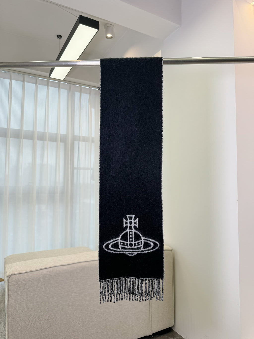 Vivienne Westwood Jacquard Logo Detail Scarf - 973237879 - Photo 1