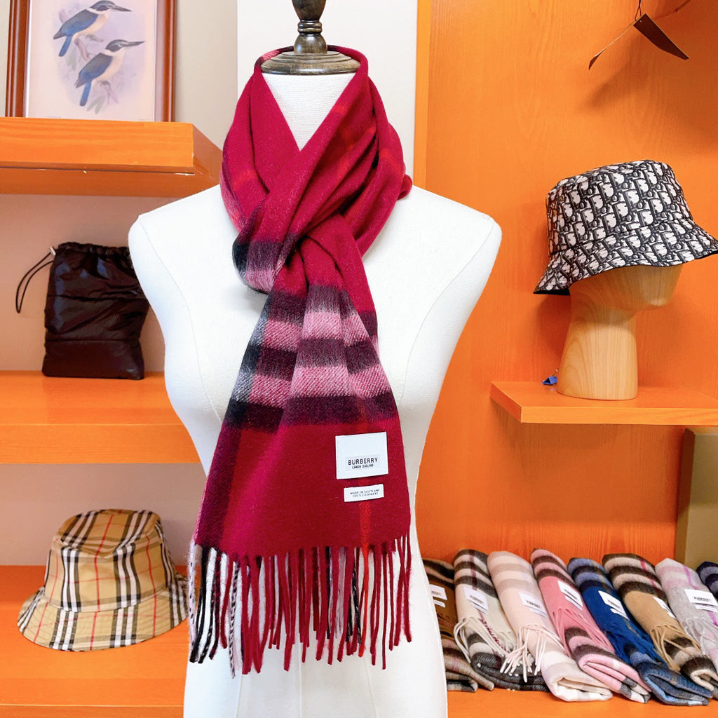 Burberry Check Pattern Scarf - 975223125 - Photo 1