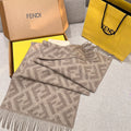 Fendi Jacquard Logo Detail Scarf - 1245379552 - Photo 1