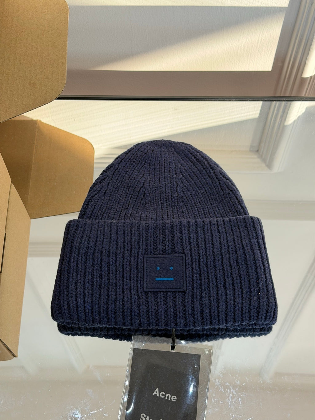 Acne Studios Embroidered Colorblock Beanie - 1243996902 - Photo 1
