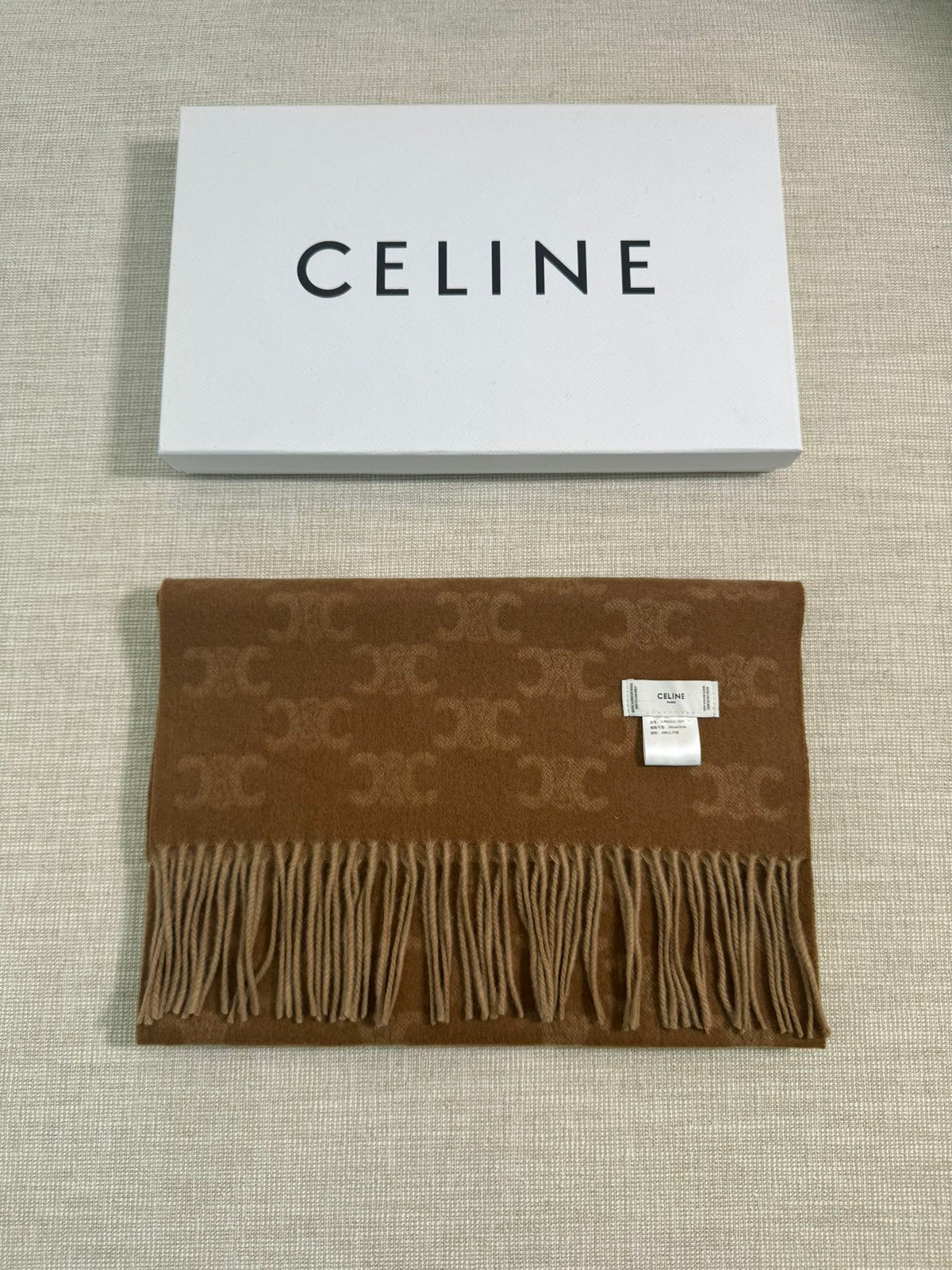 Celine Logo Detail Scarf - 973646868 - Photo 1
