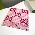 Gucci Check Pattern Logo Detail Scarf - 970502182 - Photo 1