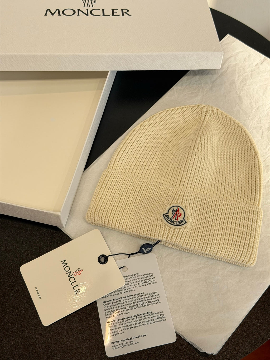 Moncler Knit Beanie - 1243996974 - Photo 1