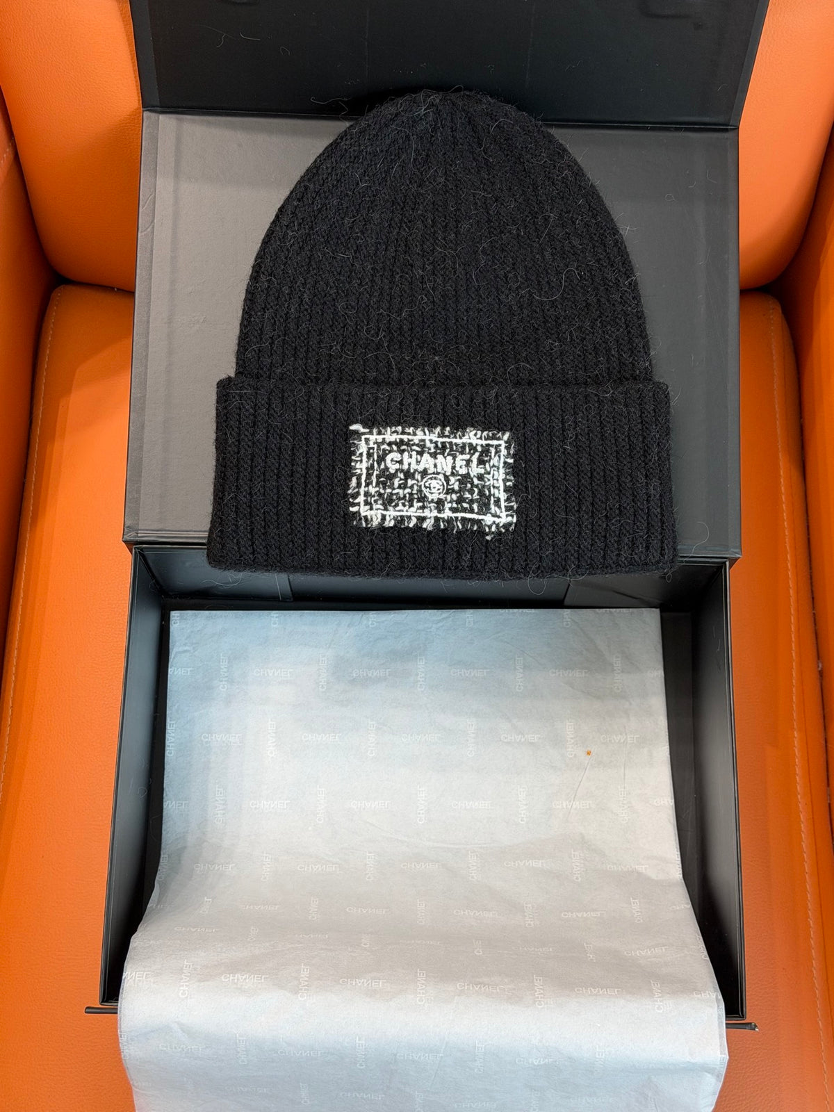 Chanel Colorblock Knit Beanie - 1245543629 - Photo 1