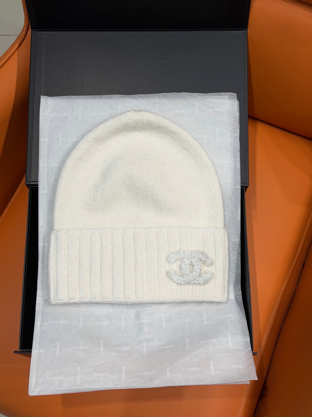 Chanel Embroidered Knit Beanie - 1245544678 - Photo 1
