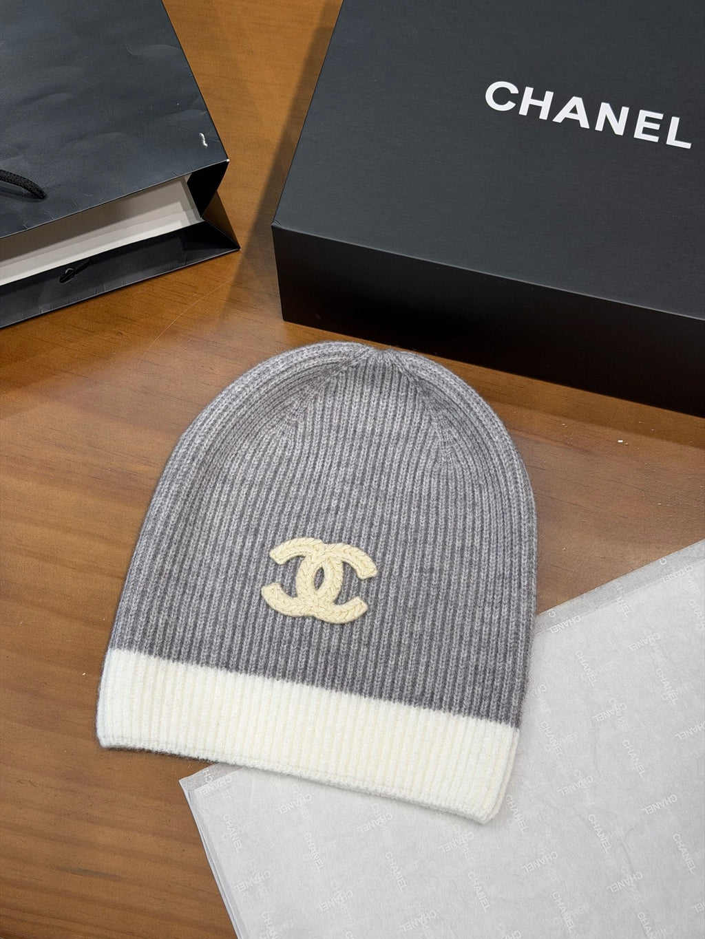 Chanel Knit Beanie - 1245543842 - Photo 1