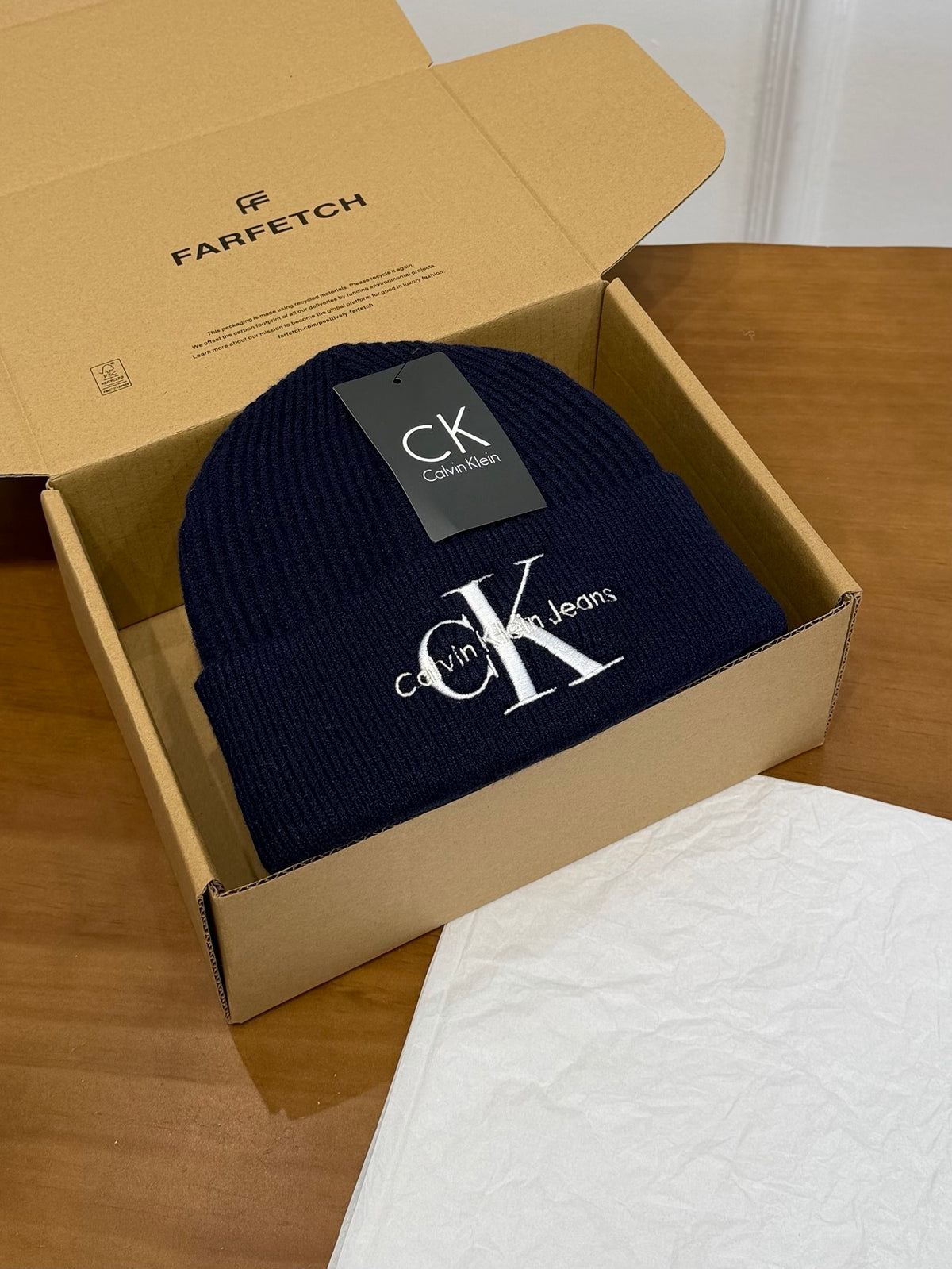 Calvin Klein Embroidered Colorblock Beanie - 1245544223 - Photo 1
