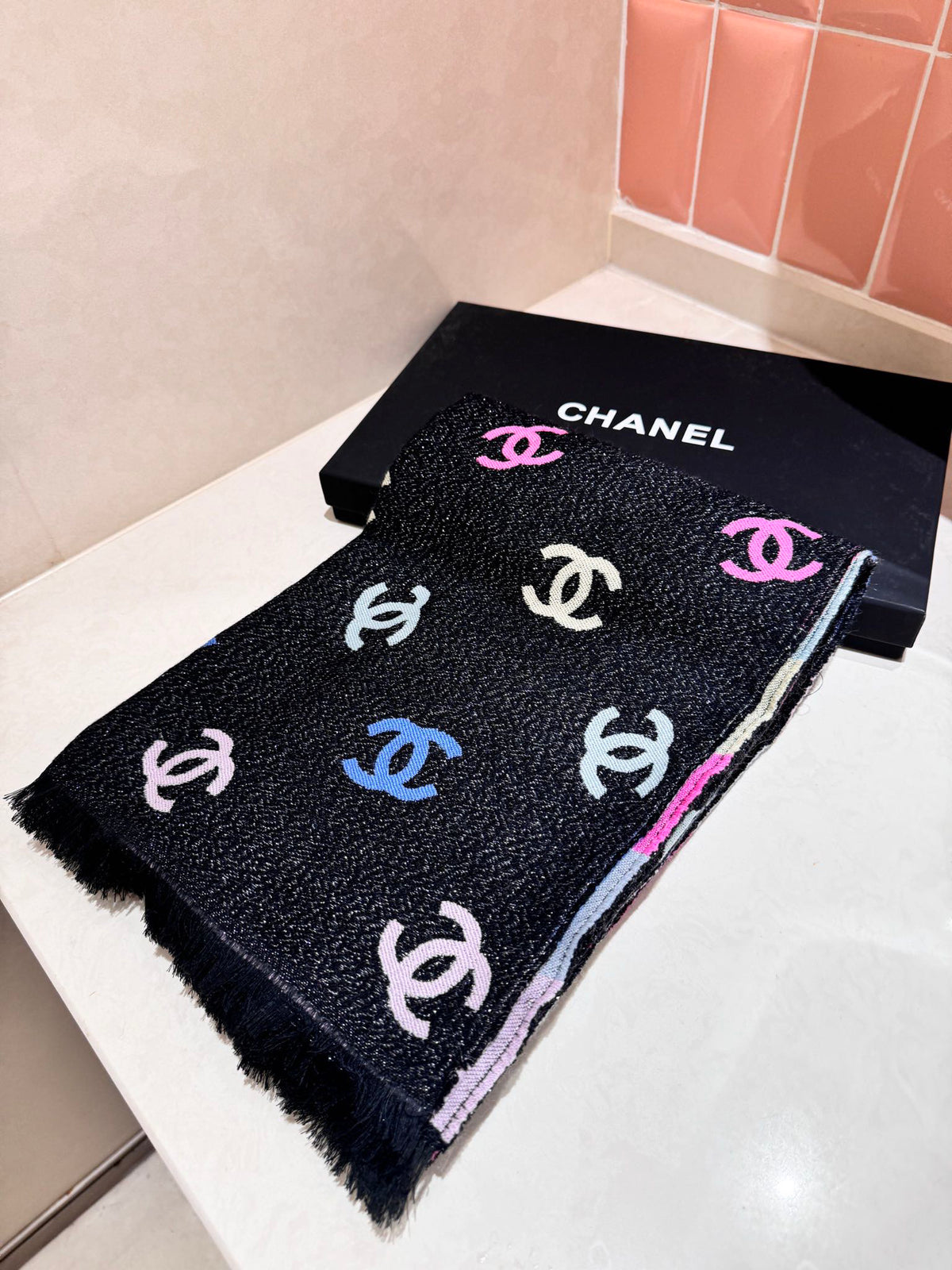 Chanel Logo Detail Scarf - 934148804 - Photo 1