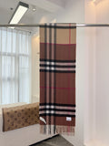 Burberry Check Pattern Colorblock Scarf - 973645013 - Photo 1