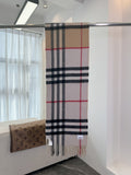 Burberry Check Pattern Colorblock Scarf - 973644965 - Photo 1