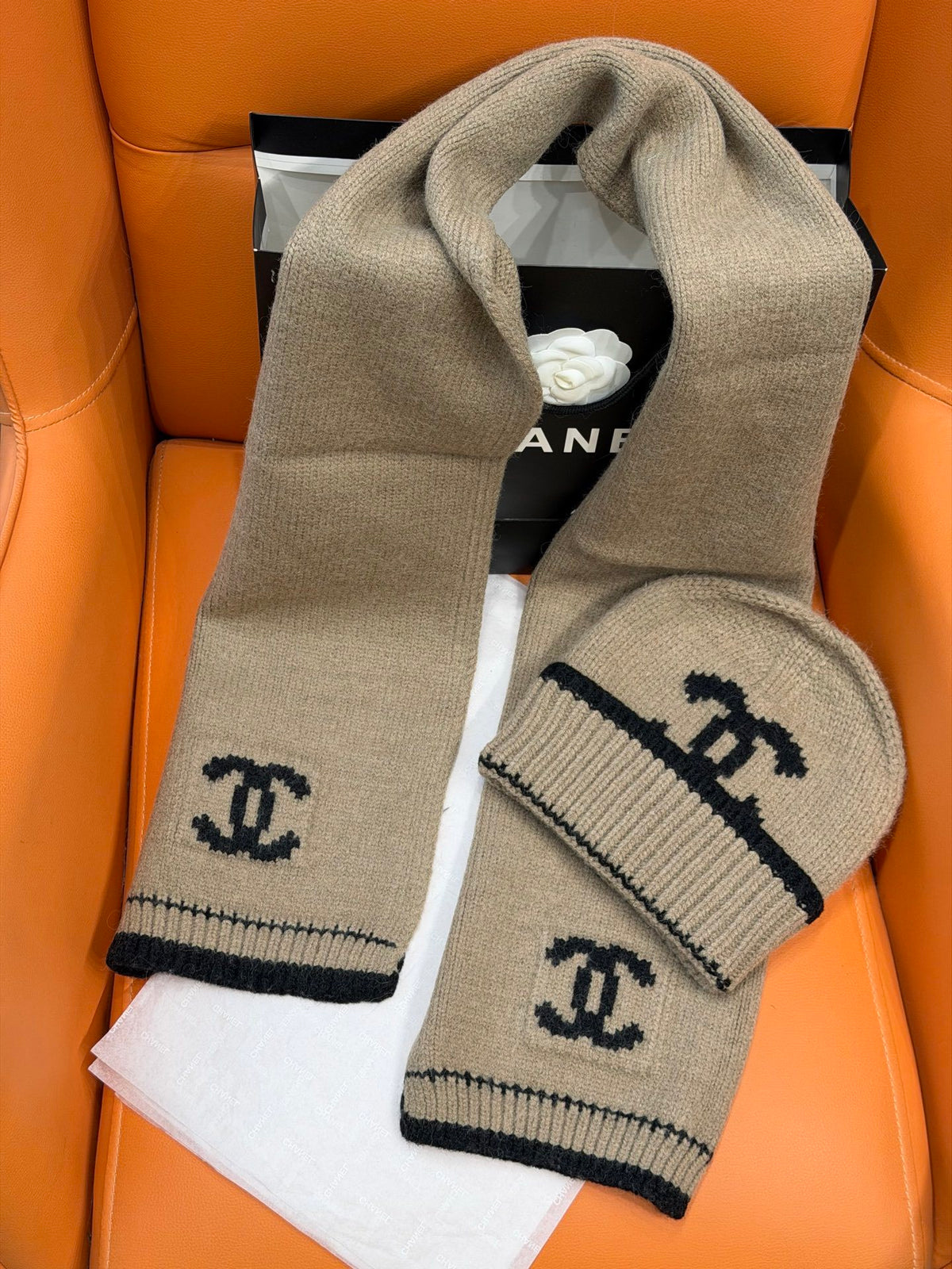 Chanel Jacquard Colorblock Accessory Set - 1245544584 - Photo 1