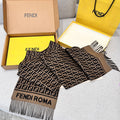 Fendi Jacquard Logo Detail Scarf - 984596780 - Photo 1