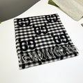 Gucci Check Pattern Logo Detail Scarf - 970502151 - Photo 1