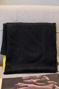 Fendi Jacquard Logo Detail Square Scarf - 1245374692 - Photo 1