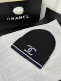 Chanel Embroidered Colorblock Beanie - 1245544797 - Photo 1