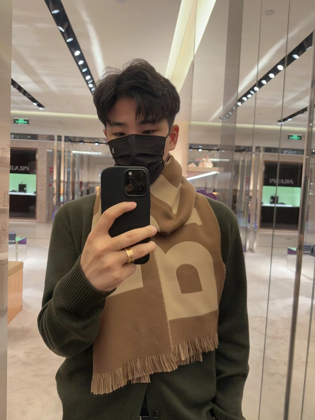 Burberry Logo Detail Scarf - 975220116 - Photo 1