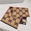 Gucci Jacquard Logo Detail Scarf - 974270188 - Photo 1
