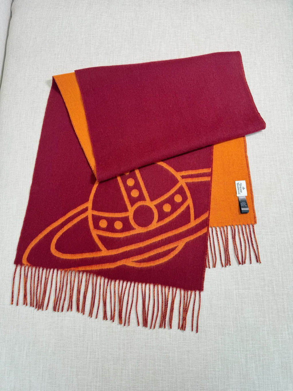 Vivienne Westwood Jacquard Logo Detail Scarf - 973646213 - Photo 1