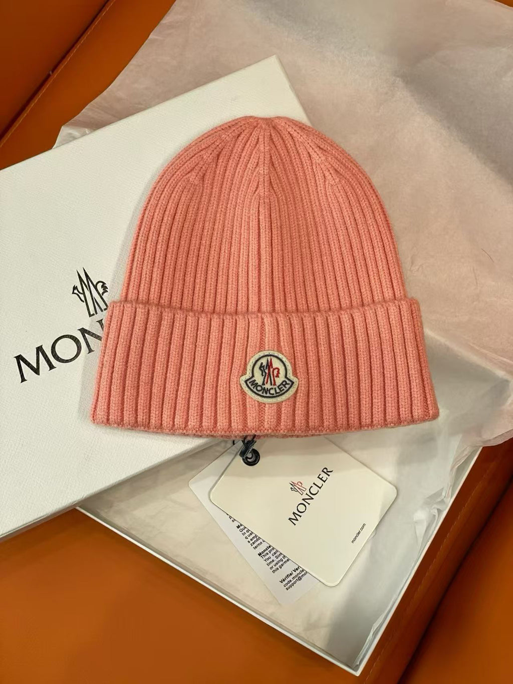 Moncler Logo Detail Knit Beanie - 1149273365 - Photo 1