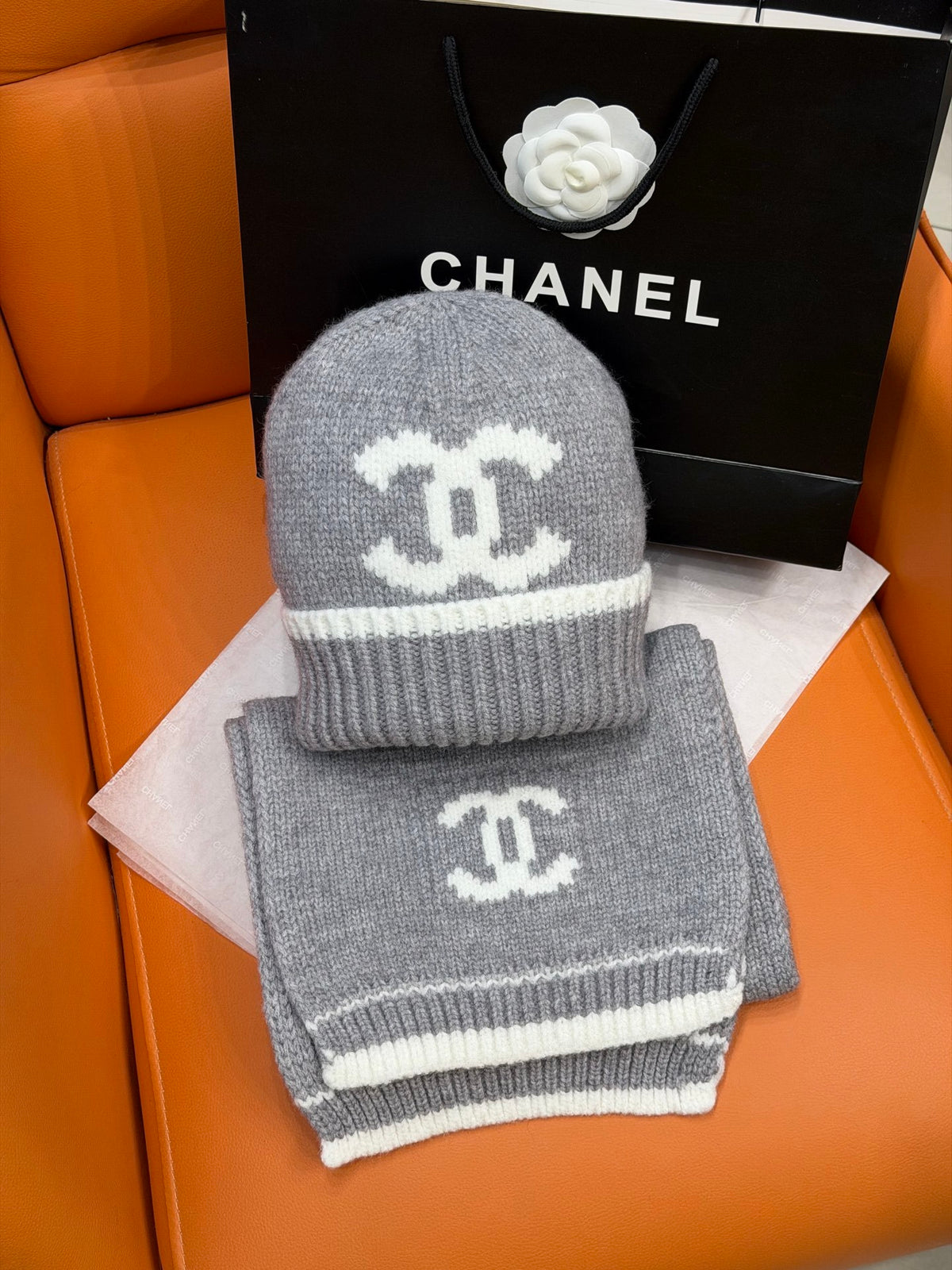 Chanel Jacquard Colorblock Accessory Set - 1245544560 - Photo 1