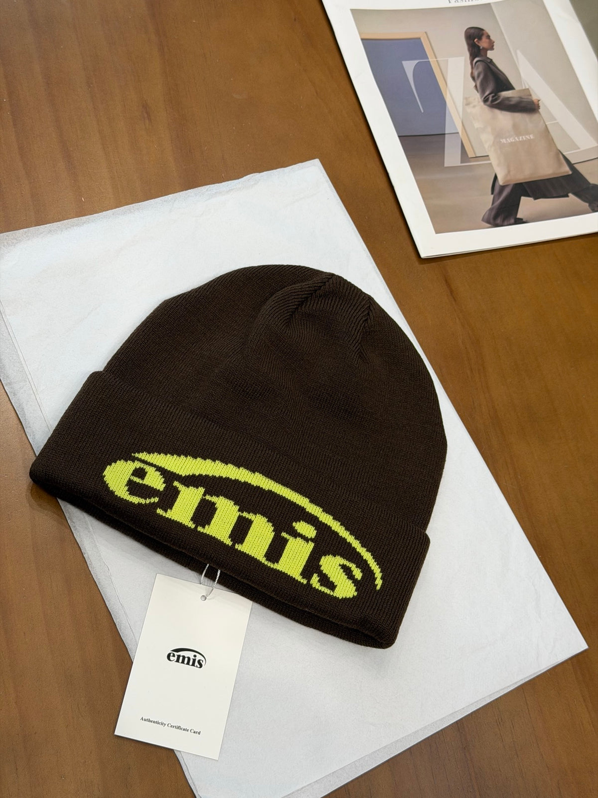 EMIS Jacquard Logo Detail Beanie - 1245543778 - Photo 1