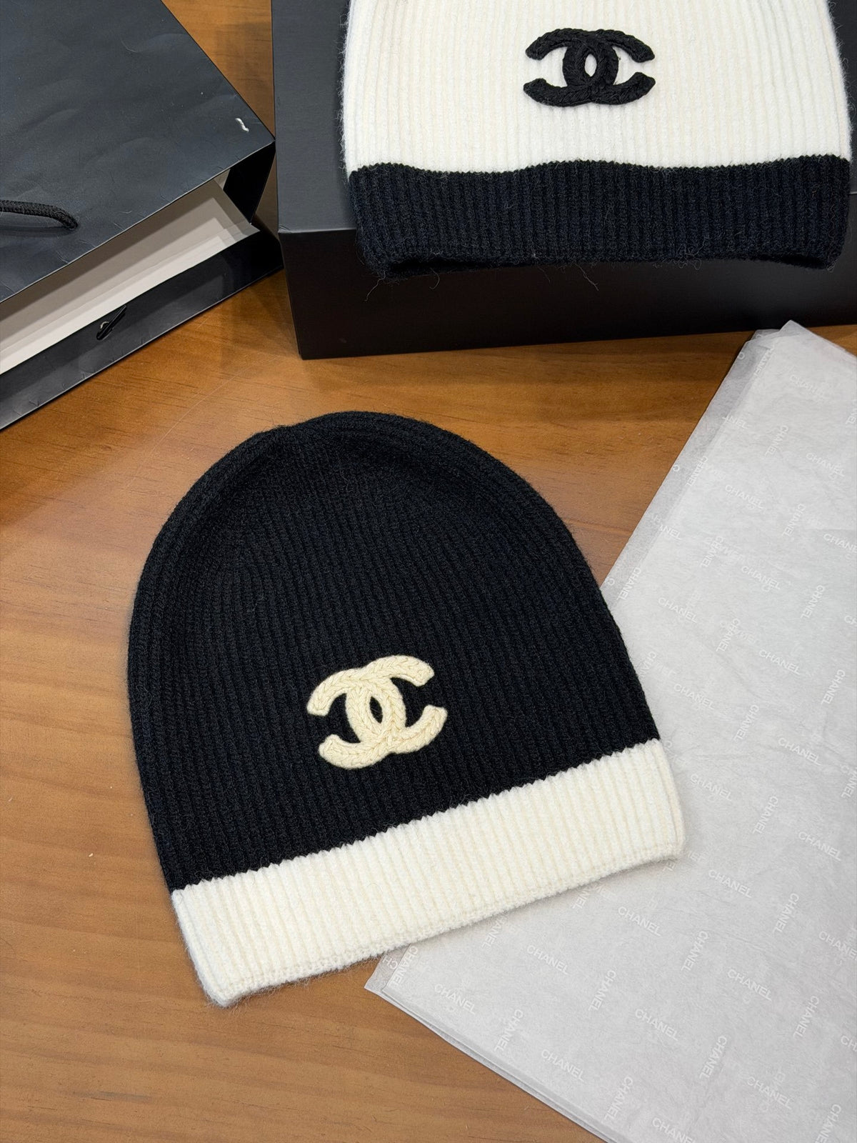 Chanel Knit Beanie - 1245543872 - Photo 1