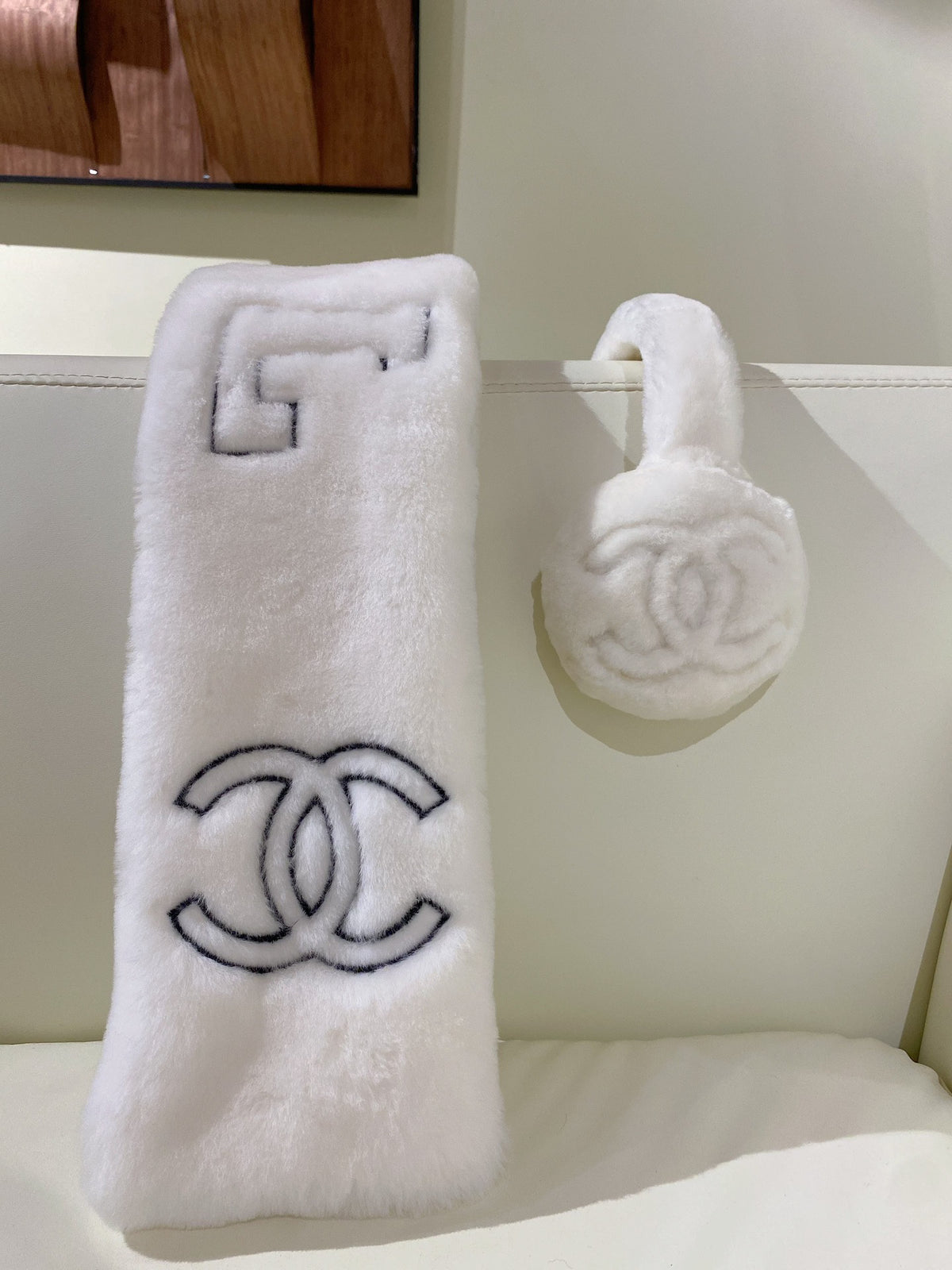 Chanel Embroidered Logo Detail Scarf - 962537127 - Photo 1