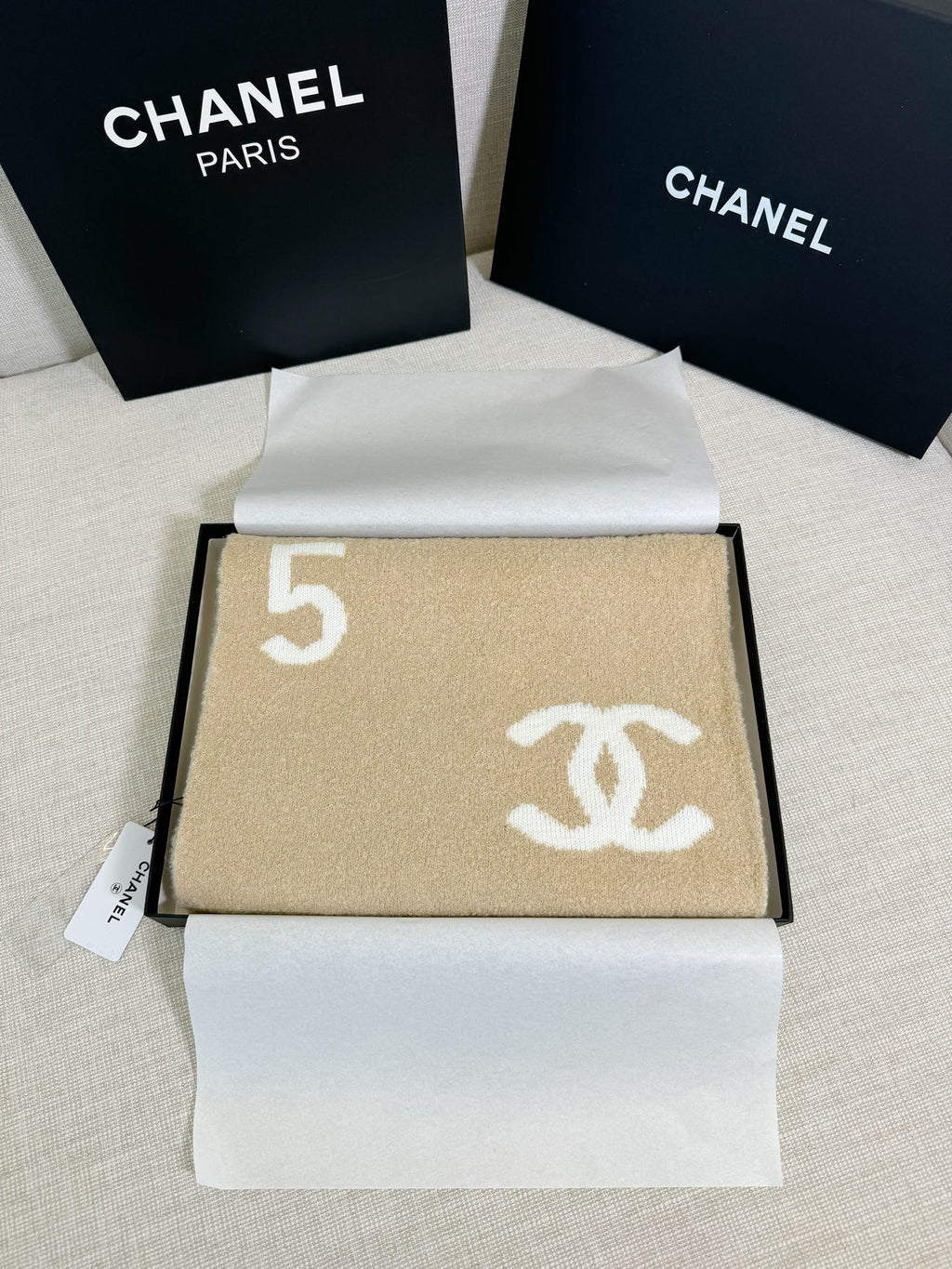 Chanel Jacquard Scarf - 968653424 - Photo 1