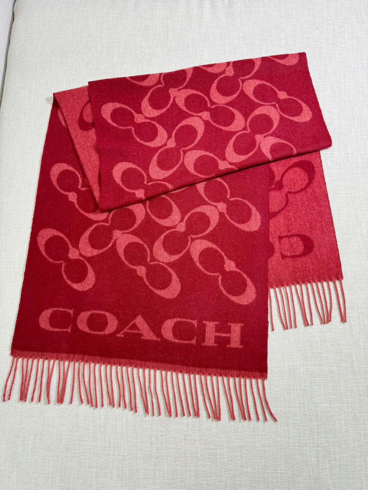 Coach Logo Detail Scarf - 973282494 - Photo 1