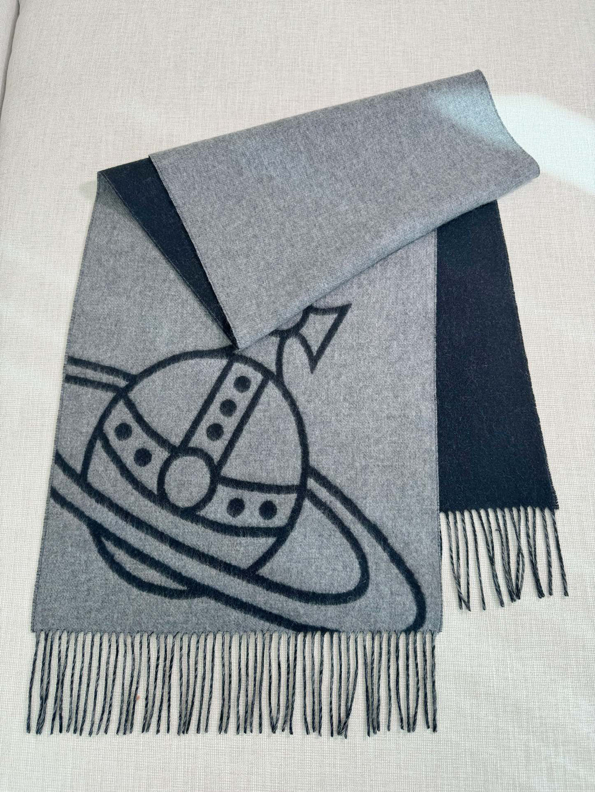 Vivienne Westwood Jacquard Logo Detail Scarf - 973646119 - Photo 2