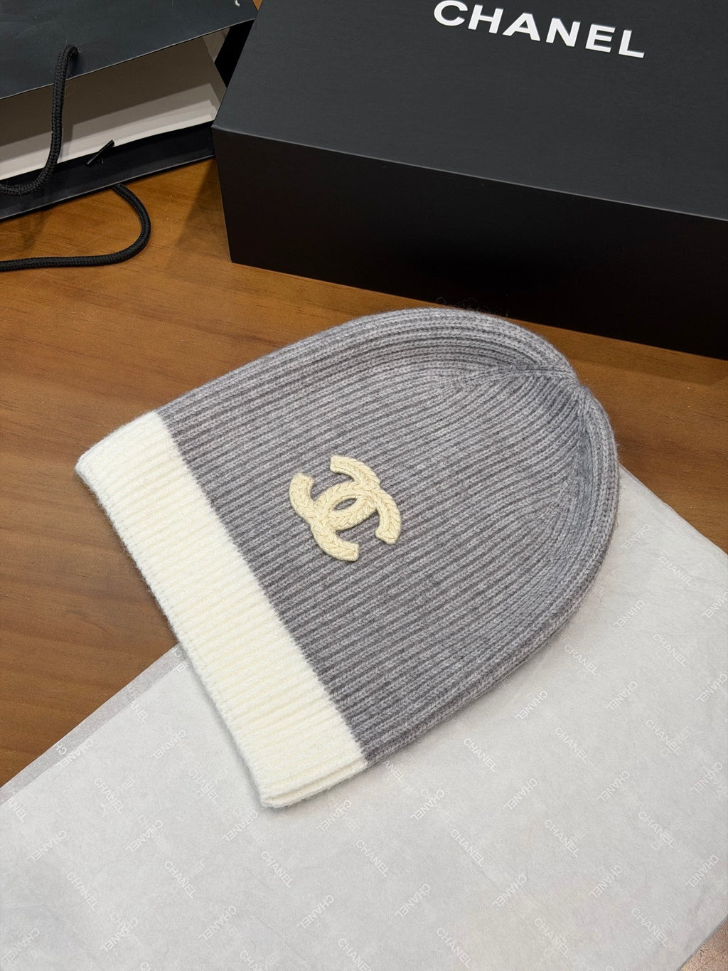 Chanel Knit Beanie - 1245543842 - Photo 2