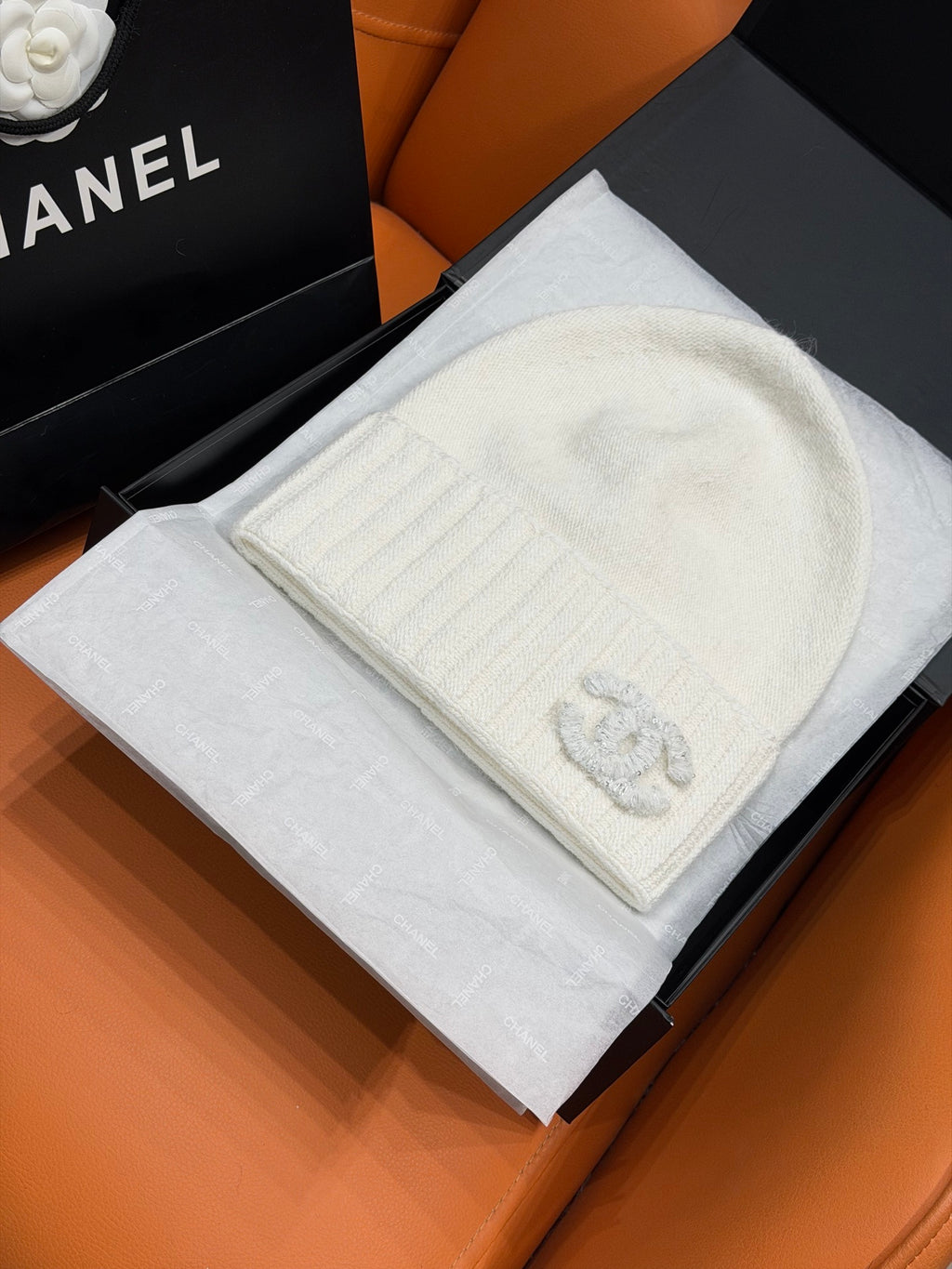 Chanel Embroidered Knit Beanie - 1245544678 - Photo 2