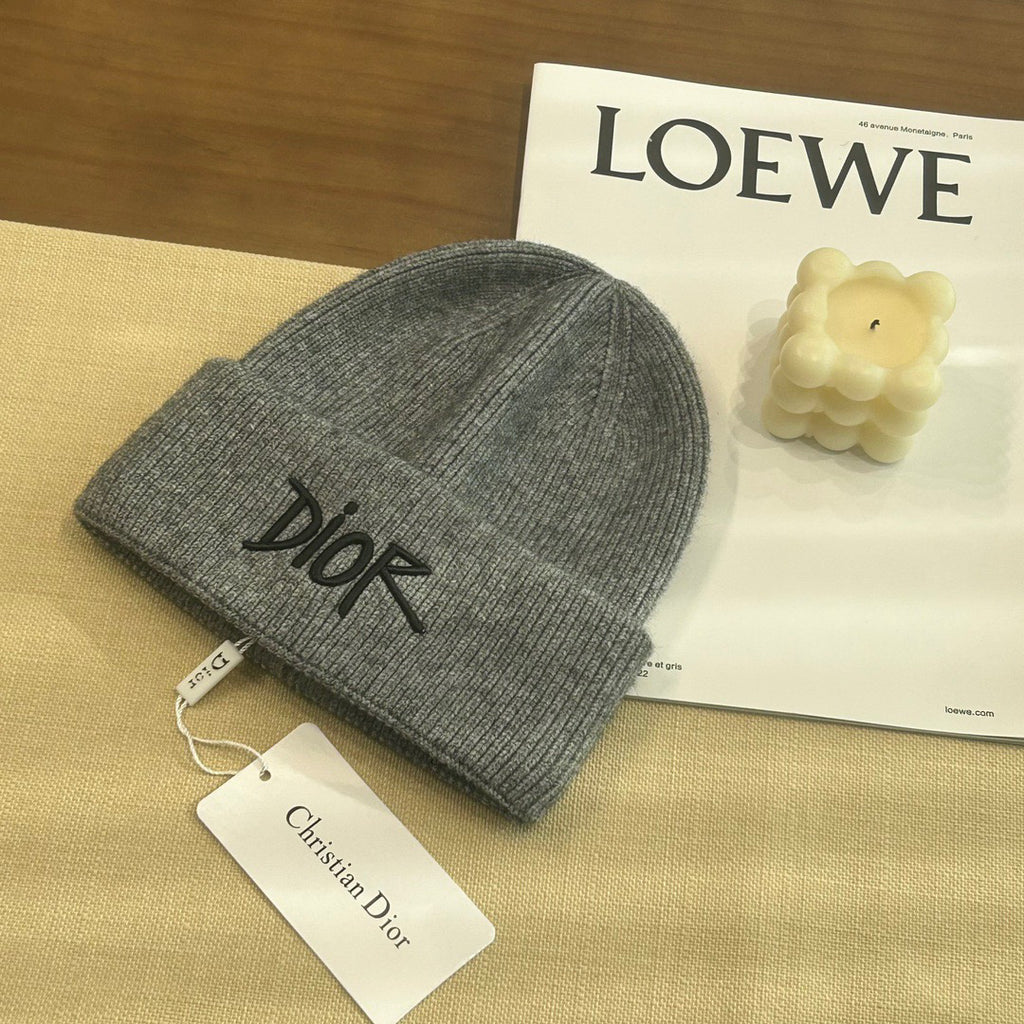 Dior Embroidered Logo Detail Beanie - 983835807 - Photo 2
