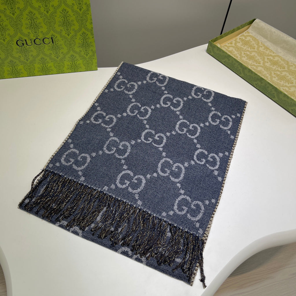 Gucci Jacquard Logo Detail Scarf - 979032619 - Photo 2