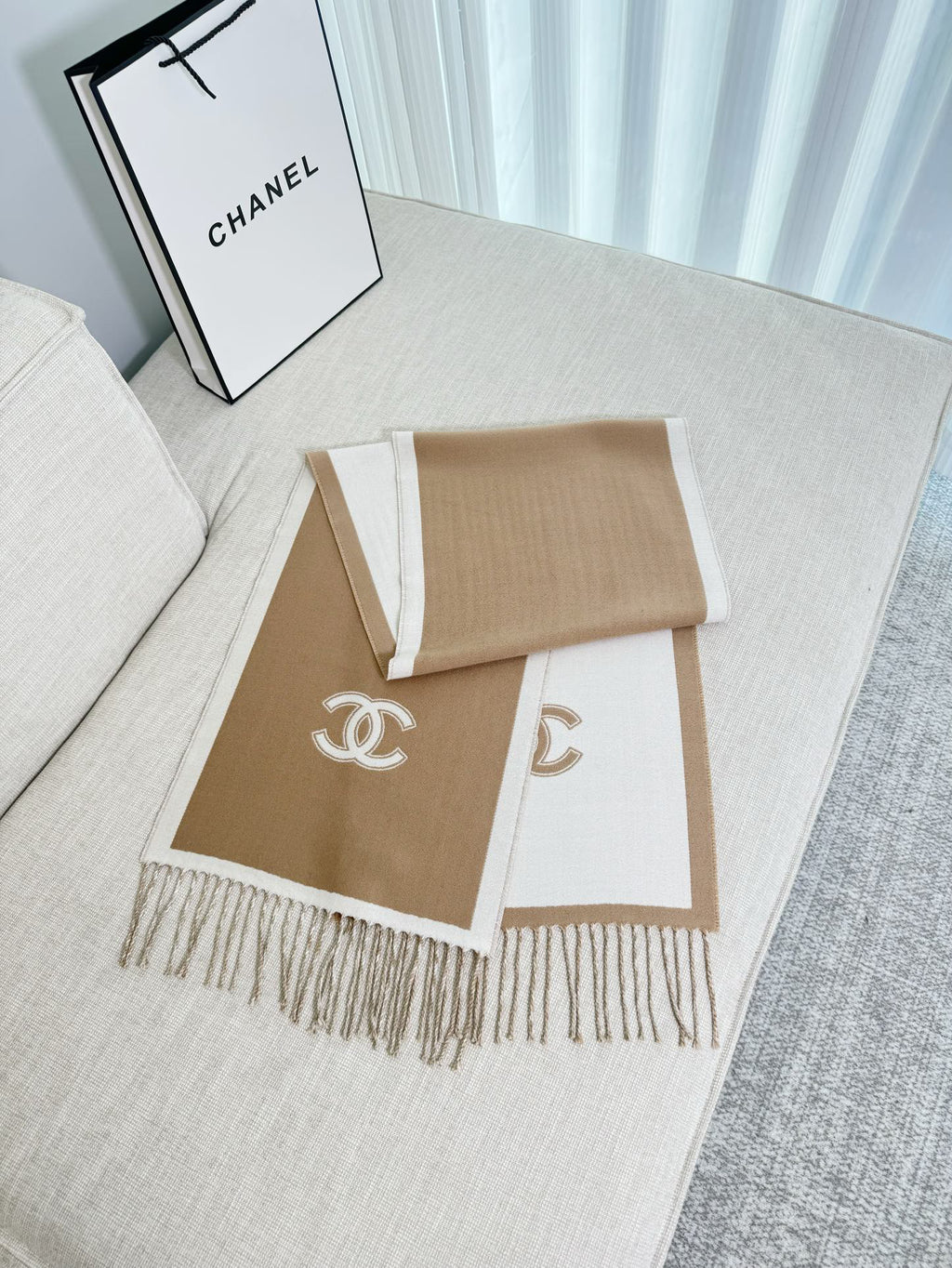 Chanel Colorblock Scarf - 973282922 - Photo 2