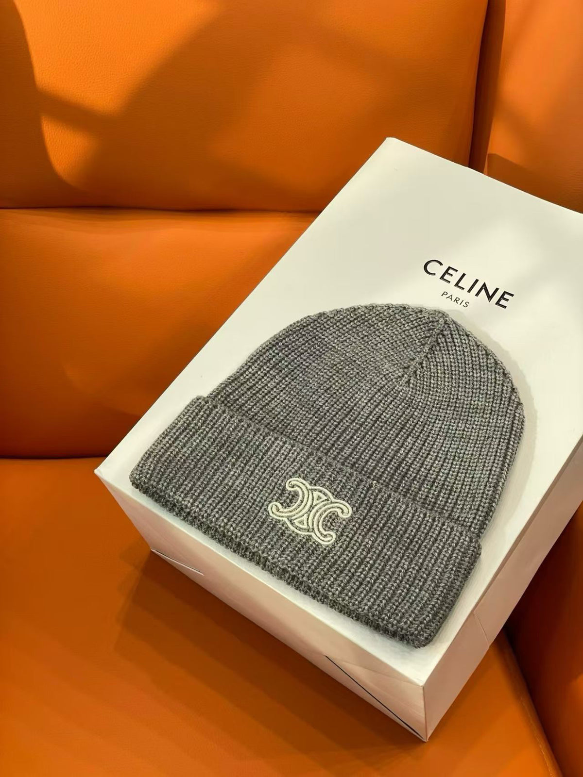 Celine Embroidered Logo Detail Beanie - 1149273033 - Photo 2