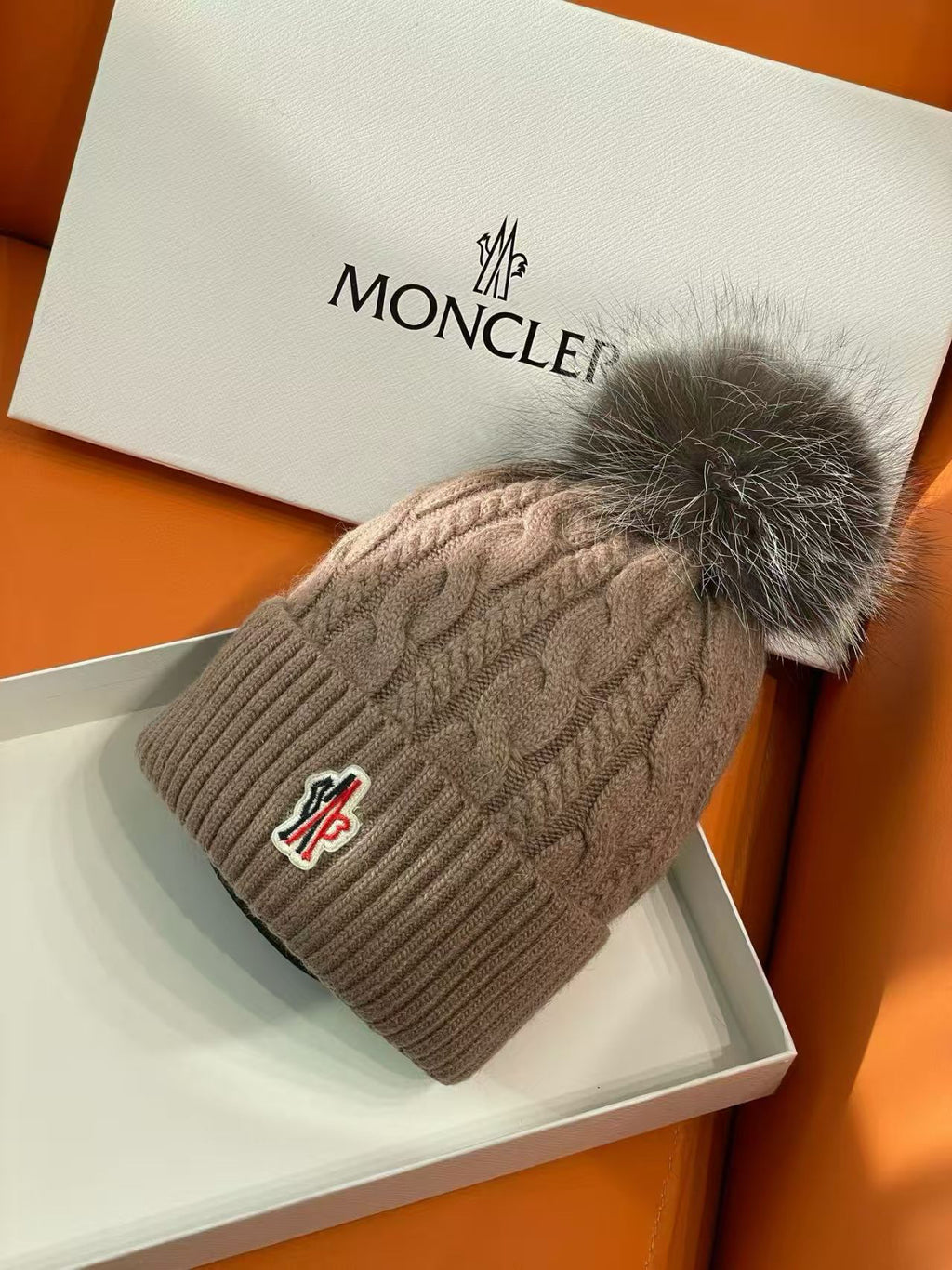 Moncler Knit Pom-Pom Beanie - 1149273309 - Photo 2